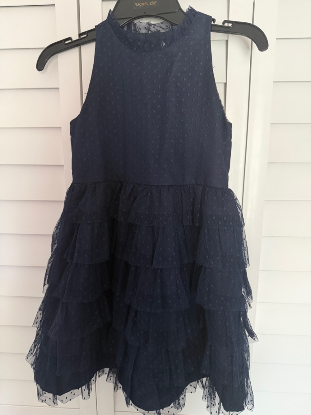 Janie and Jack Navy Layered Tulle Party Dress